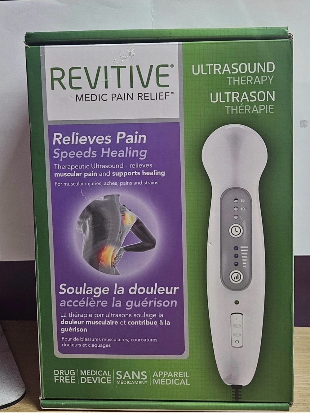 Revitive Ultrasound Therapy Pain Relief At Home Healing Fitness Physiotherapy
